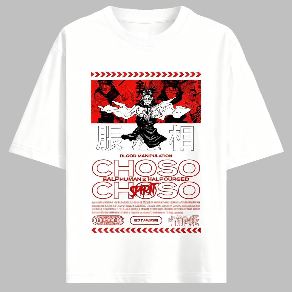 2026 Neues Spellbound Battle Anime Bedrucktes Baumwoll-T-Shirt für Männer und Frauen Harajuku-Stil