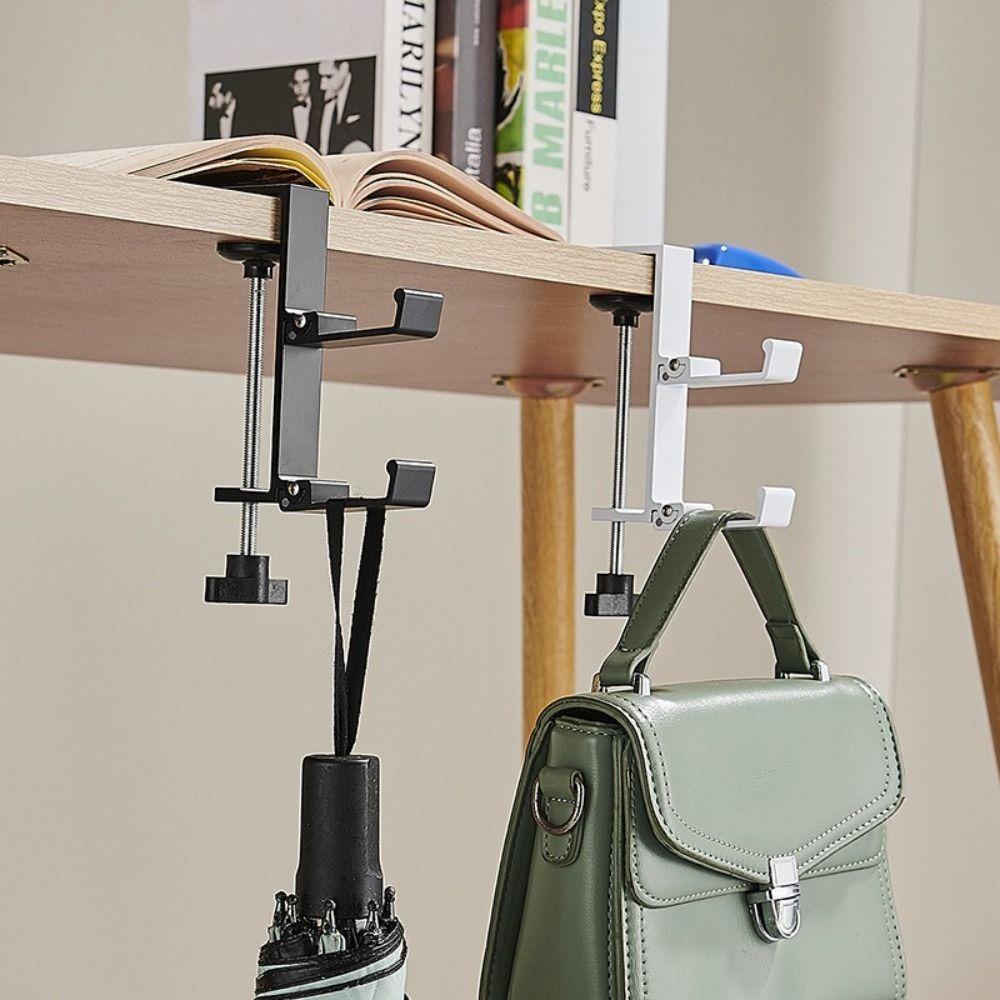 Portable Hanging Bag Hook Removable Table Hook Multi-functional Backpack Hanger Desktop Use