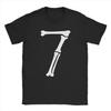 7 Number Seven Bones Graphic Funny School Halloween T-Shirt Summer Leisure T-Shirts Couple Cotton O Neck 4XL 5XL 6XL Clothes