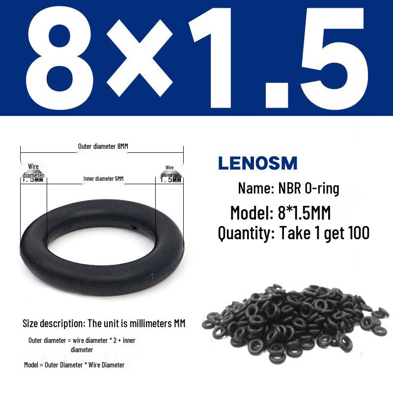 High-Pressure NBR Nitrile Rubber O-Ring Seal - Wear & Oil Resistant