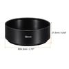 PATIKIL 58mm Standard Focus Lens Hood with Includes 62mm Lens Cap and Cleaning for Camera Lenses Anti-Reflective Interior, Cloth, Black,