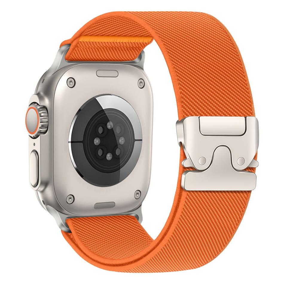 

Sport Nylon Strap For Apple Watch Band S11/10/9/8/7/SE/Ultra IWatch 49/46/45/44/42/41/40/38mm Elastic Parachute Buckle Watchband 38 40 41(S11 10)42MM