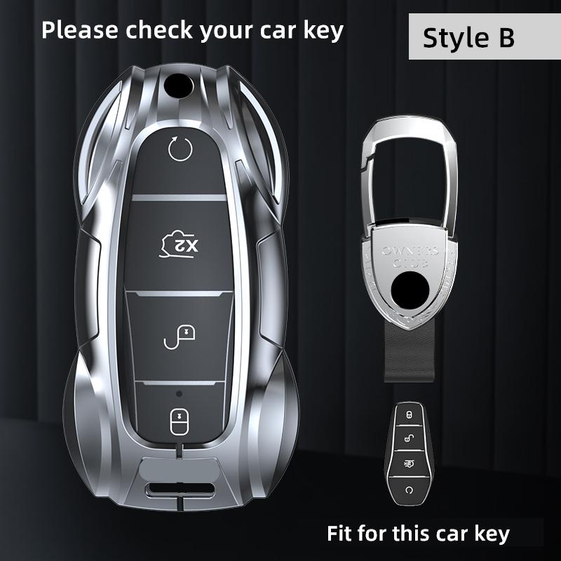 

Metal Car Remote Key Cover Case Holder Shell Fob For Byd New Atto 3 Atto 2 Song Pro Shark 6 Dolphin Mini Seal U 05 Sealion 07 Ev