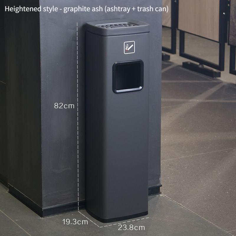 Corridor Aisle Ashtray Cigarette Butt Collector Hotel Lobby Stainless Steel Vertical Elevator Entrance Trash Can