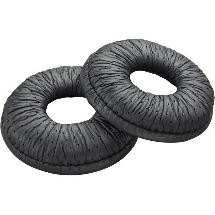 Coussin en imitation cuir pour casque/oreillettes Plantronics SupraPlus CS351/CS361 - Noir - Confort optimal