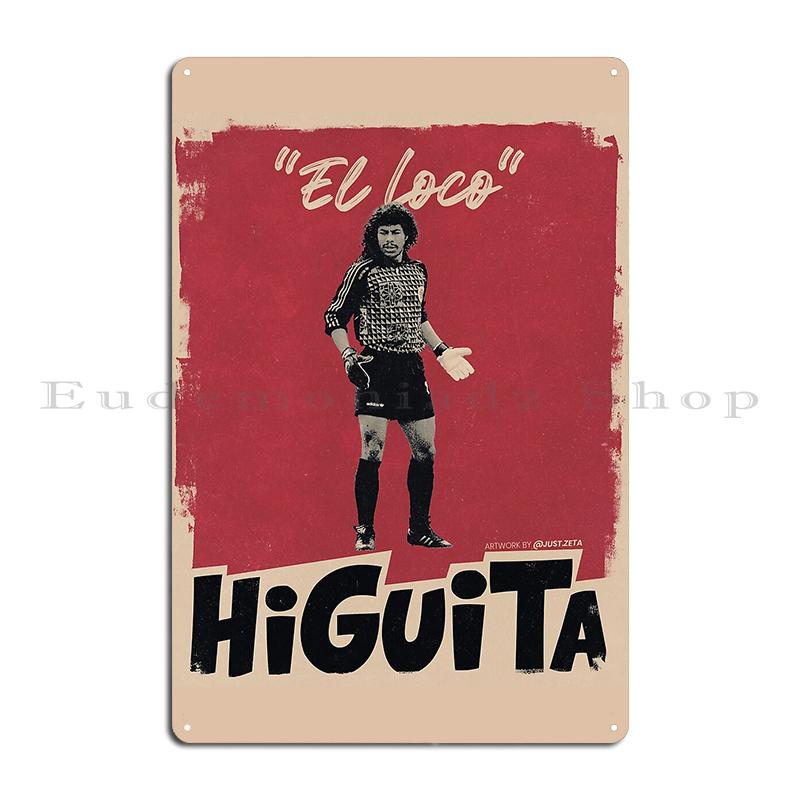 Hugo Sanchez Pumas Home DM10 Football God El Trinche Carlovich hand of god legendary Metal Plaque Kitchen Wall Tin Sign Poster
