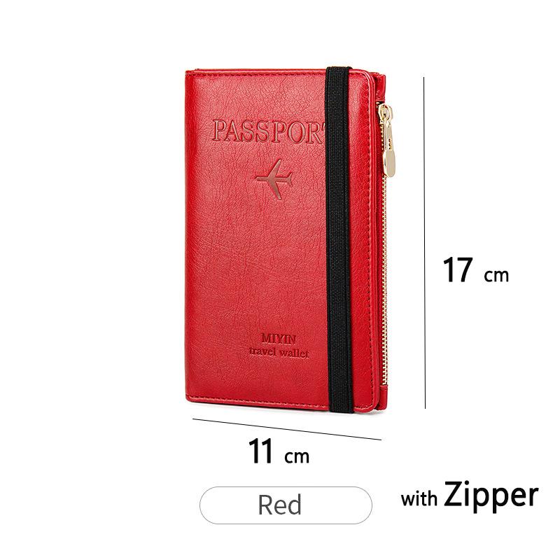 RFID ANTI Blocking Cienkie Etui na Paszport Portfel Podróżny dla Mężczyzn Kobiet Wielofunkcyjny Uchwyt na Dowód Osobisty Kartę Bankową Akcesoria