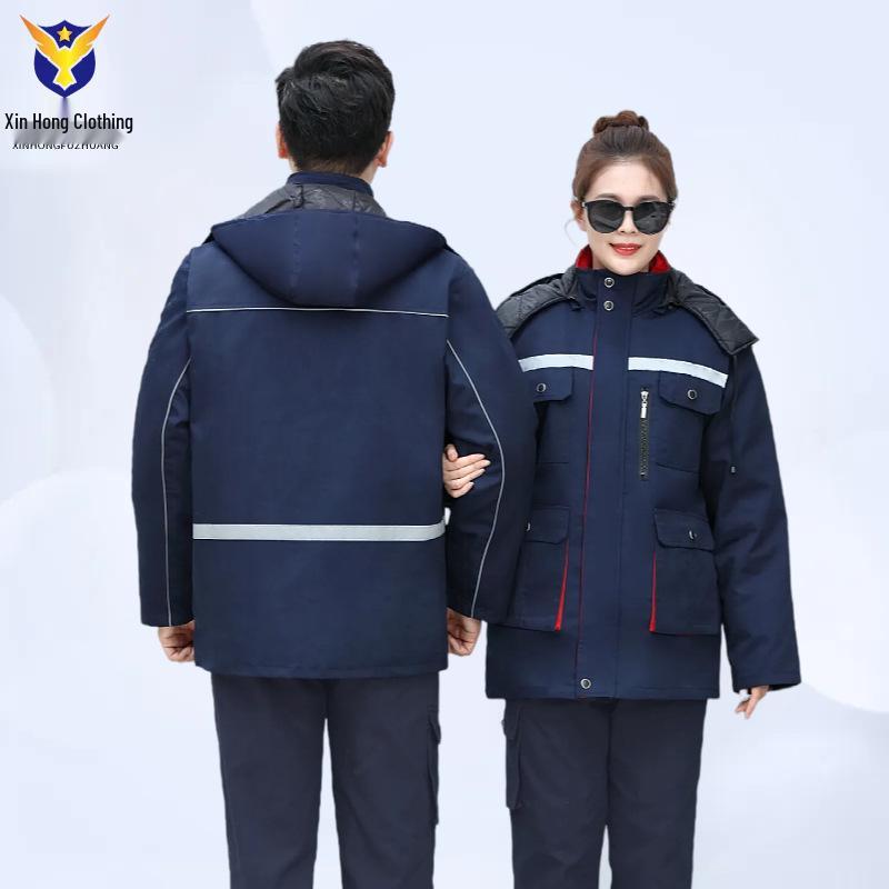 Winter Insulated Reflective Work Coat