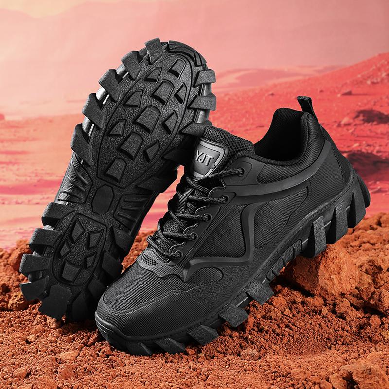 Fashion Outdoor Hiking Shoes for Men Retro Style Sneakers Non Slip Man Lace Up Treking Footwear Leisure Walk Trainers Comfy Casual Shoes