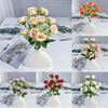 Flower Rose Fake Bouquet Hotel Interior Wedding Decor Bright Creative Color