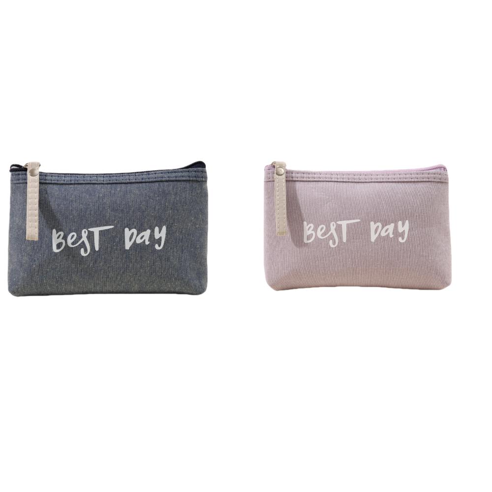 Summer travel makeup bag portable makeup storage bag for going out Canvas coin purse mobile storage bag