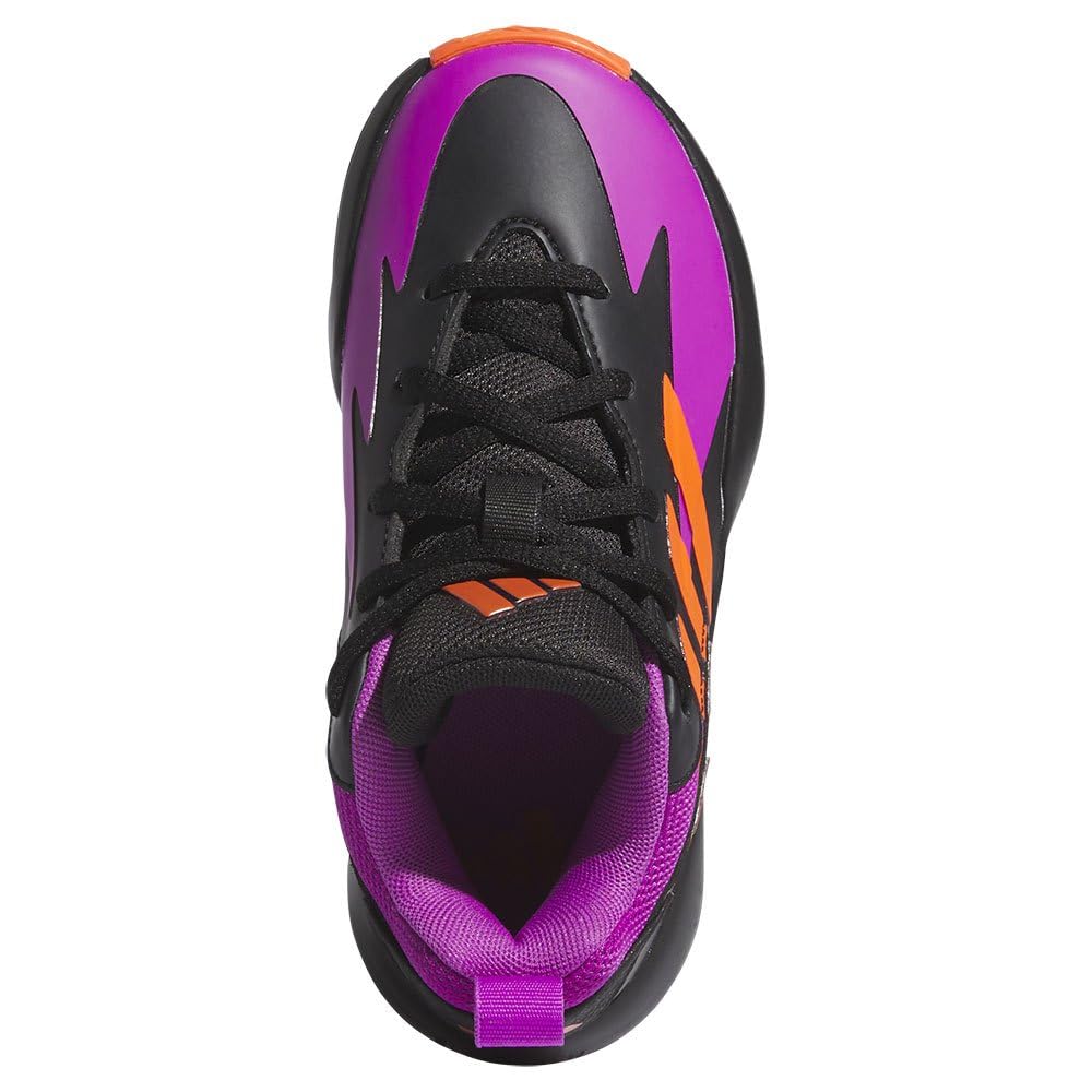 Adidas Junior Cross Up Select Mid Basketball Shoes for Boys and Girls NKK23 Core Orange Cm 'Em 17-21.5cm Black/Purple Burst/Impact (IG6645) 20.0