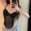 Women's Slip One Piece Bodysuit Stretchy Strap Tank Tops Bodysuit Tops