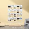 1pc Wooden Earring Display Stand - Sturdy Iron Frame, Painted Rectangular, Space-Saving Organizer Fits Hooks/Pendants/Earrings