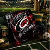 Hurricanes Team Spirit Throws Blanket Flannel Blankets Plush for Couch Bed Gifts for Men Women Travel picnic blanket Christmas fan gifts