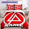 3pcs Custom Name Cartoon Linkin Park Bedding Set Duvet Cover Closure Includes 1 Duvet Cover & 2 Pillowcases for All Seasons Bedroom Decor