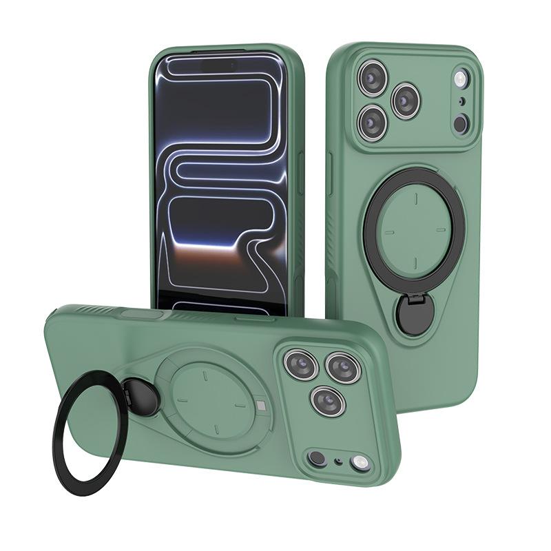 For iPhone 17 Air Magnetic Phone Case,Soft TPU Kickstand MagSafe Phone Cover for iPhone 17 Air