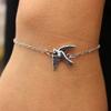 Personality Charm Women's Bracelet Heart Shape Bracelet Silver Color Alloy Girls Korean Sweet Cute Jewelry pulseras mujer moda