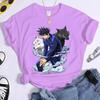 New Fushiguro Megumi T Shirt Fashion Personality Loose Short Sleeve Streetwear Casual Anime Harajuku Tees