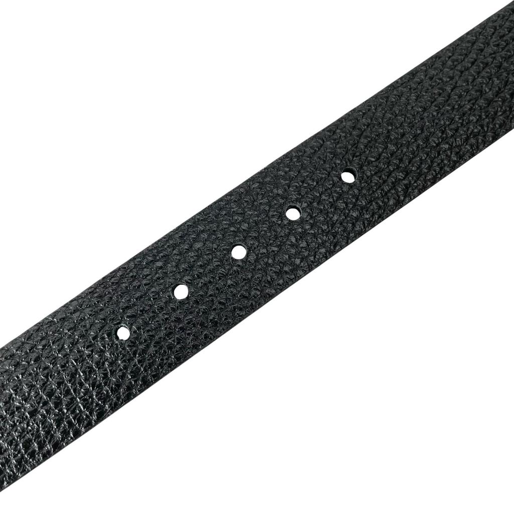 Pristine Salvatore Ferragamo Belt Double Gancini Reversible Navy Leather Mens Used