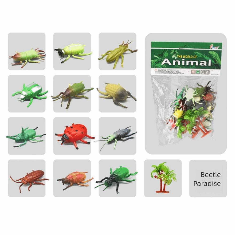 12PCS Multicolor Mini Dinosaur Action Figure Farm Animal Safari Animal Toys  Early Learning