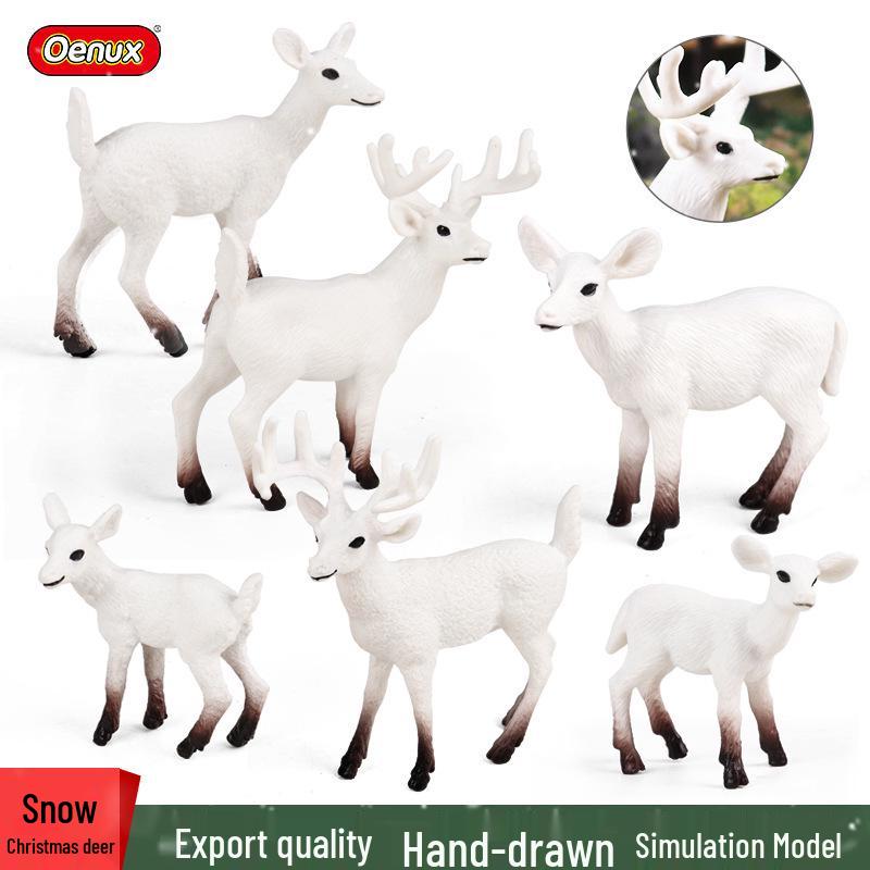 Cross-Border Christmas Wildlife Deer Model Cake Decoration Set