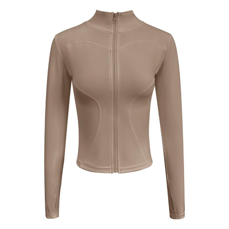 Lulu Women's Slimming Long-Sleeve Stand Collar Cardigan for Yoga, Running, Training & Fitness