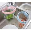 Estante de basura para colgar en la puerta del armario de la cocina, estante de basura para almacenar bolsas de basura