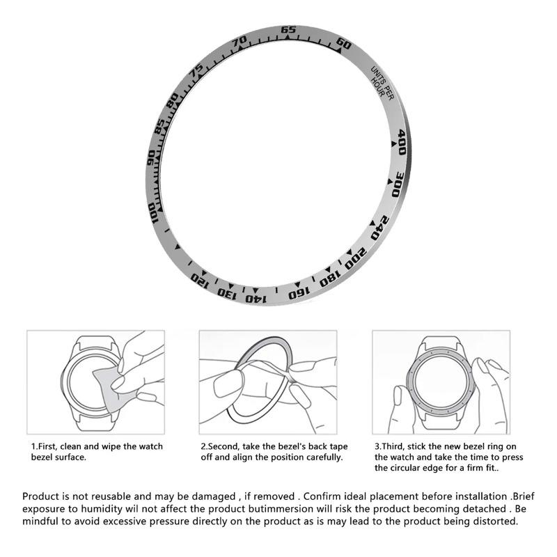 Bezel Ring For Samsung Galaxy Watch 8 40 44mm Watch Decoration Sport Metal Stainless Steel Protection For Samsung Watch 8 Bumper