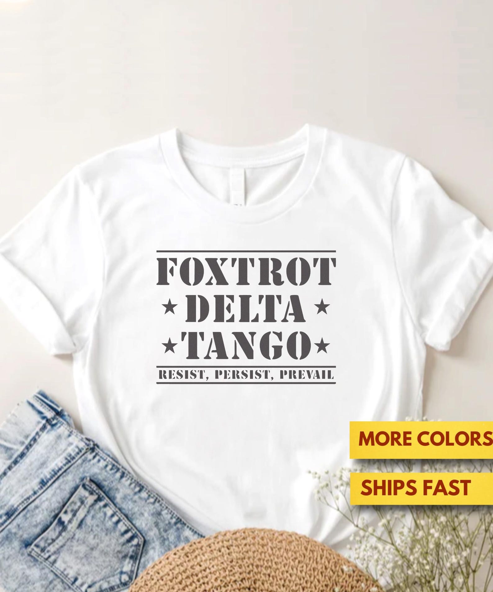 Subtle FDT Anti Trump Shirt, Democrat Resistance GifT shirt, Post Elections, Anti MAGA, Liberal, Feminist, Funny Political Premium Tee S