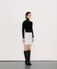 Chaenyuyog Check Mini Flare Skirt [Black Check]