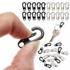4/10 Stuks Karabijn D-Ring Sleutelhanger Veerclips Mini Aluminiumlegering Ophanggesp Survival EDC Uitrusting Outdoor Kamperen Sleutelhanger Gereedschap