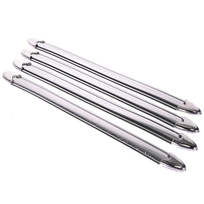 4 Stück Auto Antikollisionsstreifen Stoßstangenschutz Auto Crash Bar Anti-Rub Bar