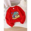 Felpa da Bambino Girocollo | Astronave Colorata Nuvole Pianeta, Lavabile in Lavatrice, Primavera e Autunno, Abbigliamento Sportivo e Casual