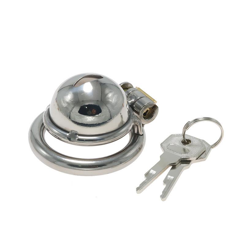 Stainless Steel Chastity Lock Chastity Cleaner CB Device Fake Mother Men's Penis Cage Out Wear Sex Tool SM