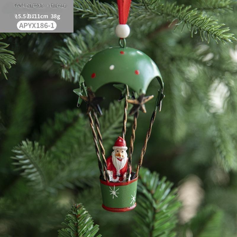 Christmas Tree Decorations, Christmas Hot Air Balloons, Parachute Pendants, Creative Christmas Decorations, Christmas Tree Pendants