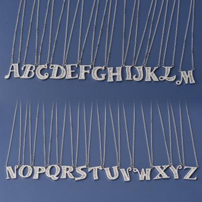 English Letter Necklace Suitable for Couples' First Letters