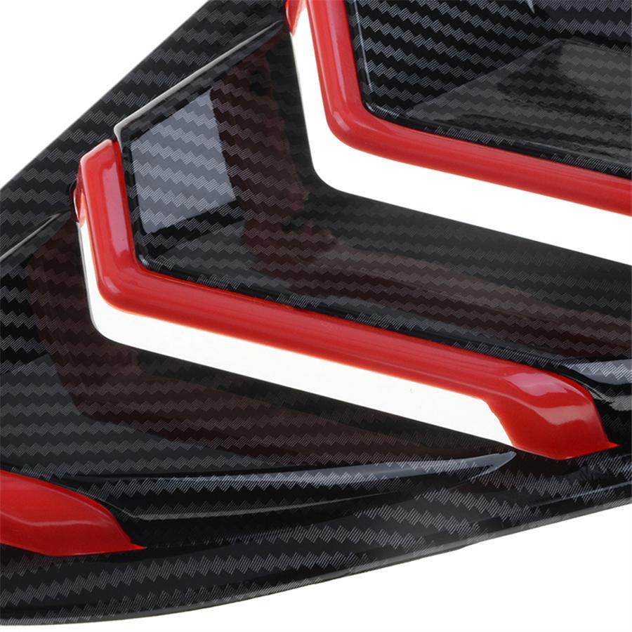 Side Air Vent Window Louver Cover For Honda Civic 2016-21 10th Hatchback Type R