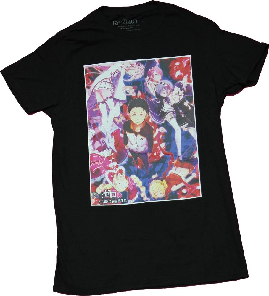 ReZero New Adult TShirt Glowing Group Key Art Image