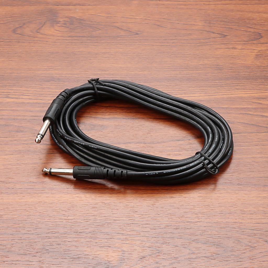 Guitar Lead Instrument Cable 5 Meters Profession Noiseless Guitar Bass Cable Cord Straight To Straight Instrument Cables
