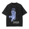 Manga Graphic T-shirt Washed Oversized T Shirt Men Women Clothing Casual Soft Cotton Short Sleeve Tees
