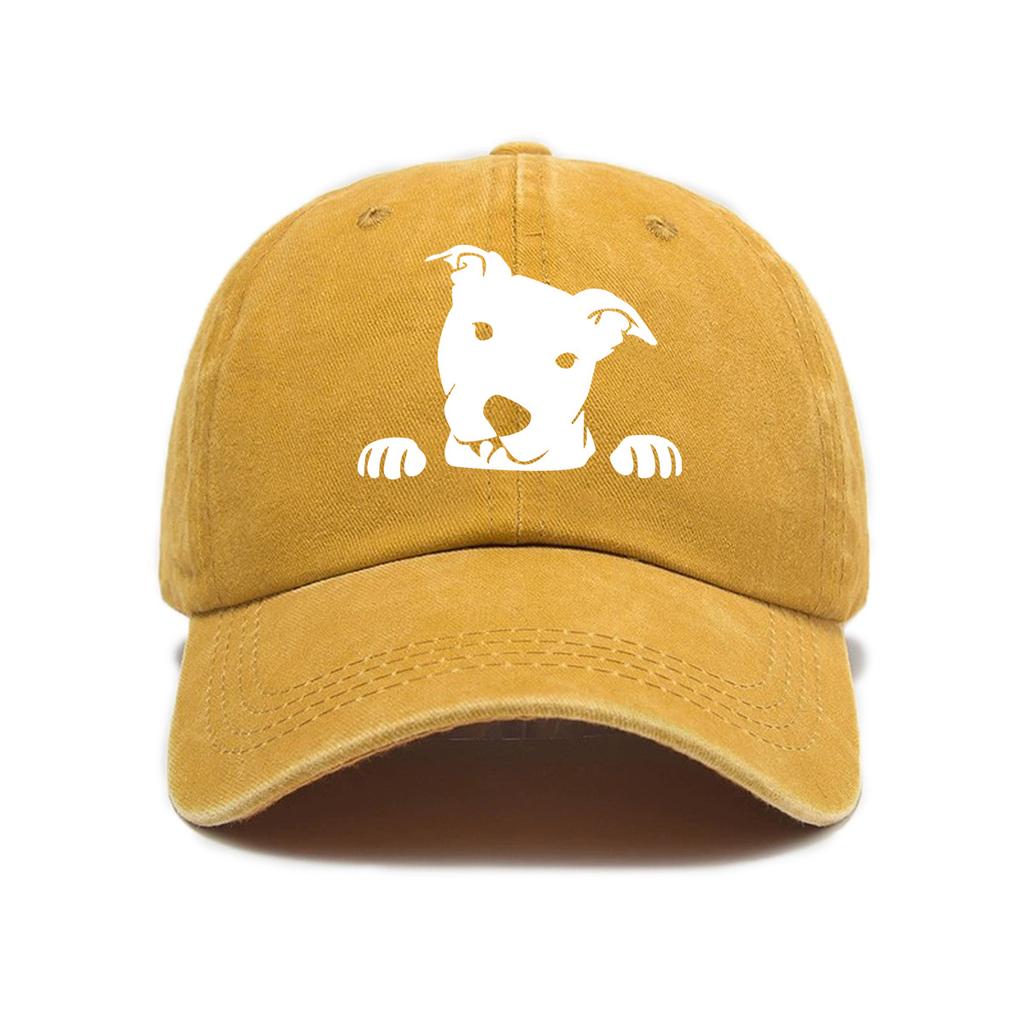 Cute dog print adjustable baseball cap for men and women, daily casual wear, outdoor travel, sun shading duckbill cap