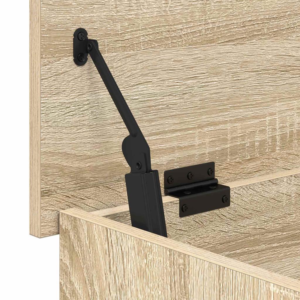 Storage Box Sonoma Oak 80 X 40 X 50 Cm Engineered Wood
