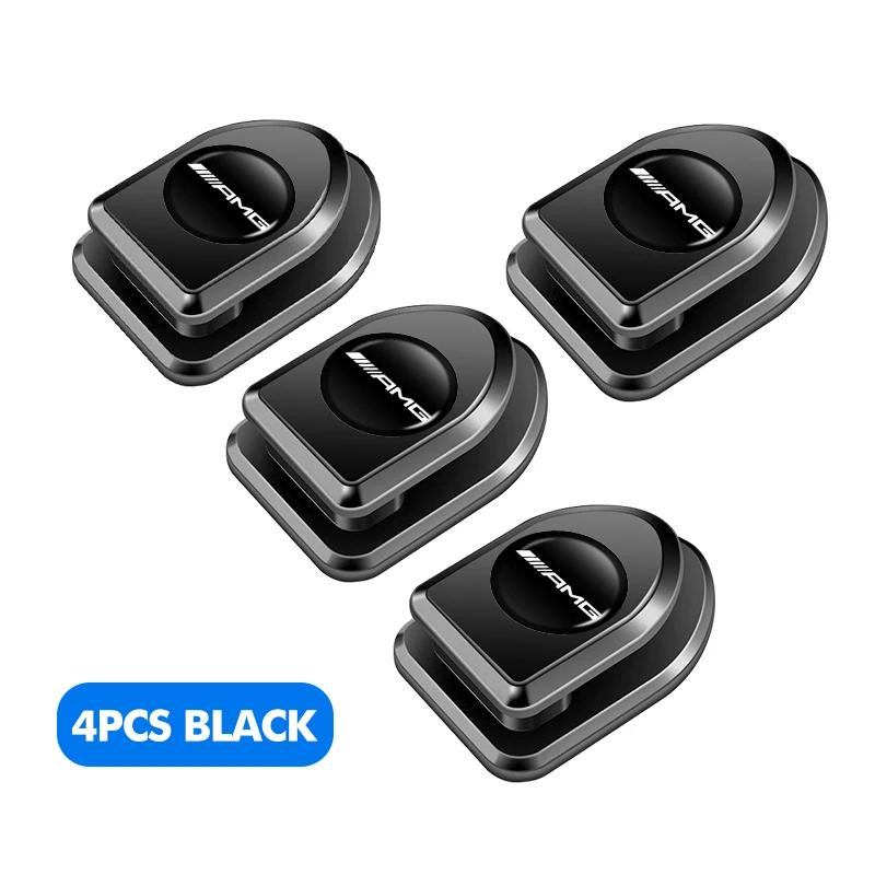 

GLC GLB 4pcs Car Paste Hooks USB Storage Hanger Interior Accessories For Mercedes Benz AMG W204 W205 W203 W211 W201 W210 W108 W