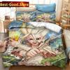 New Anime Dr.STONE 3D Print Bedding Set Duvet Covers Pillowcases 3 Piece Comforter Bedding Sets Bedclothes  Duvet cover Sets