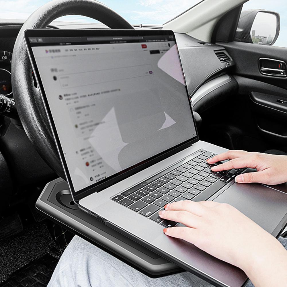 Kormánykerék Mini Étkezőasztal Autós Tálca Evéshez Laptop Táblagép Számítógép Többfunkciós Utazási Hordozható Autós Műhelyasztal Szokásos