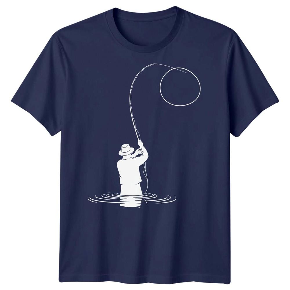 Fishing Fly Fishing Unisexs TShirt Angler Outdoor Hobby Tee