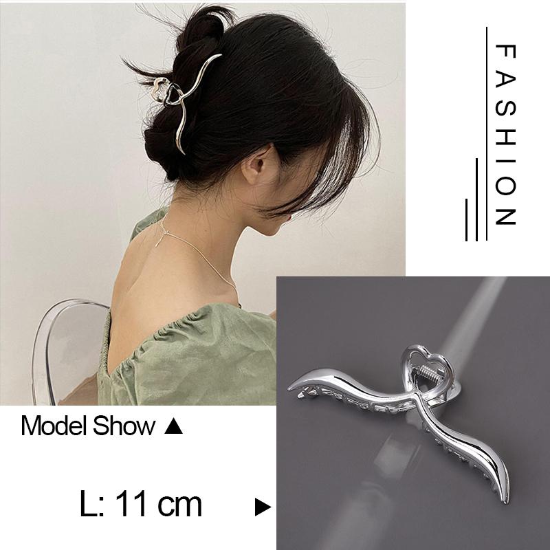 30 Stiluri Clip Mare Tip Gheară Pentru Păr Pentru Femei Accesorii de Păr Trend Metal Auriu Argintiu Punk Geometric Fluture Perle Clemă de Păr