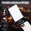 Mini RGB LED Aufhelllicht Clip-On Wiederaufladbare Videoleuchte mit 3 Modi Einstellbare Helligkeit für Telefon Tablet Laptop Live-Streaming Fotografie