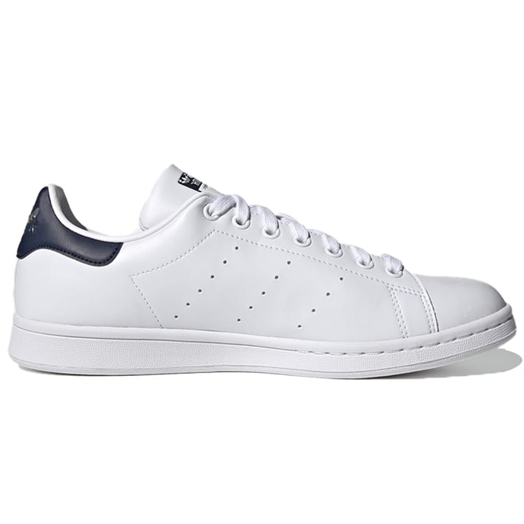 adidas Originals Stan Smith Dark Blue Tail Comfortable Breathable Low Top Skateboard Shoes Unisex White FX5501